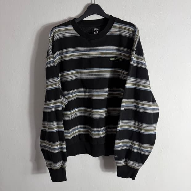 Sculptor 스컬프터 스트라이프 맨투맨 티셔츠(S)