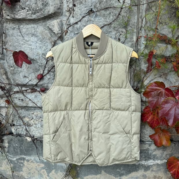 80s 에디바우어 usa 퀄팅 구스 다운 패딩 베스트 조끼 40