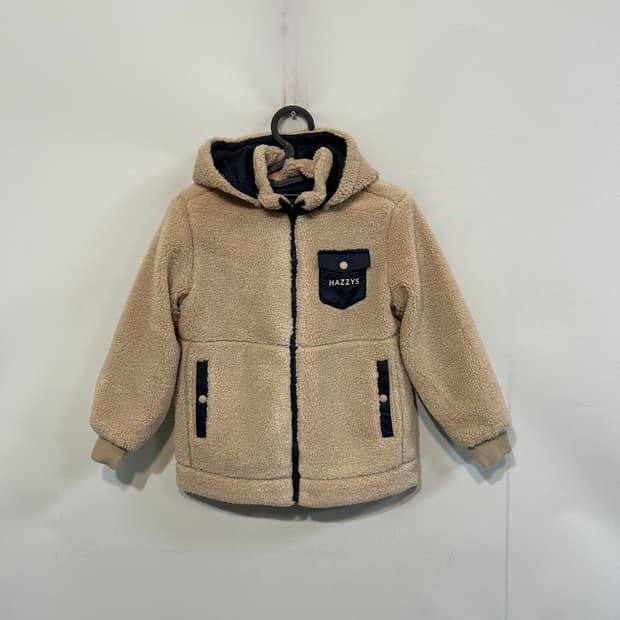 헤지스 키즈 뽀글이 후리스 자켓 120 리버시블