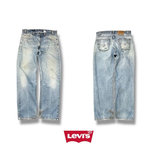  USA 리바이스 505 오렌지탭 데님팬츠 y14189