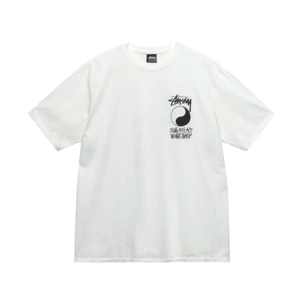 스투시 아워레가시 반팔 M 화이트
