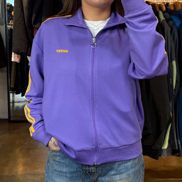 널디 사이드라인 퍼플 트랙탑