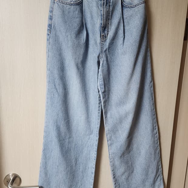 엔오르 핀턱 데님팬츠 데님바지 스몰 청바지