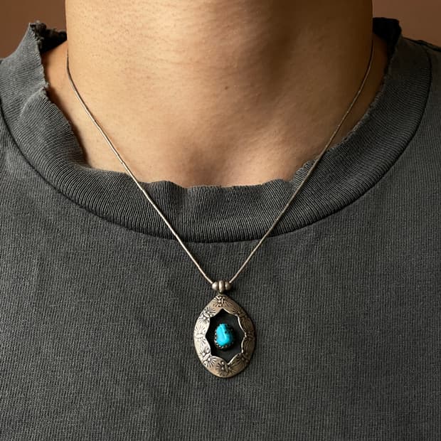 Navajo 925 Silver Shadowbox Pendant