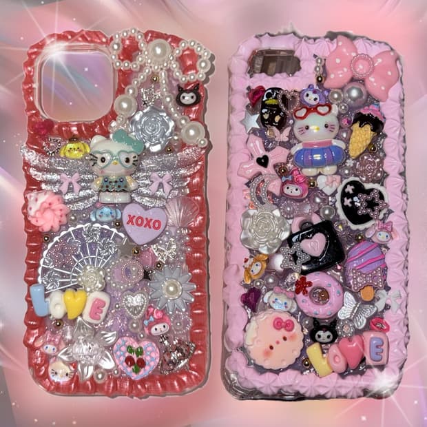 🖤🩷✨갸루st!) 데코덴 아이폰 케이스 갤럭시 케이스 예약