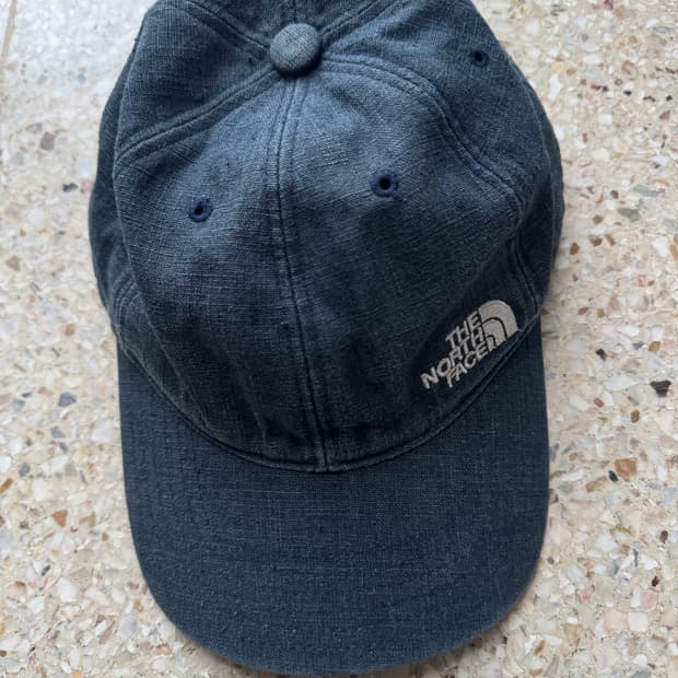 노스페이스 로고 데님 볼캡