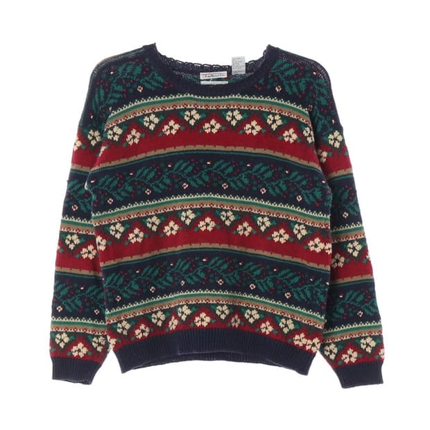 Talbots 90s 페어아일 패턴 빈티지 니트 S