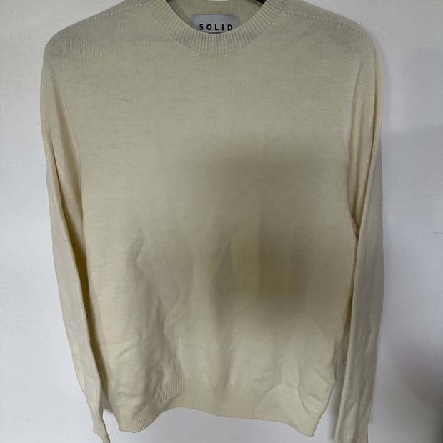 SOLID 솔리드 아이보리 니트