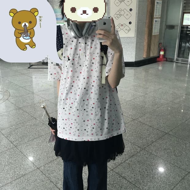 강아지 별 하늘하늘 티셔츠 🐶🐾✴️✡️