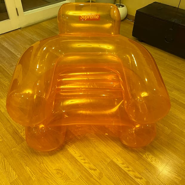 슈프림 인플레터블 공기 의자 체어