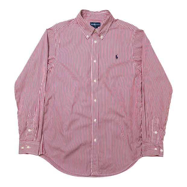 폴로랄프로렌 여성 레드 스트라이프 셔츠