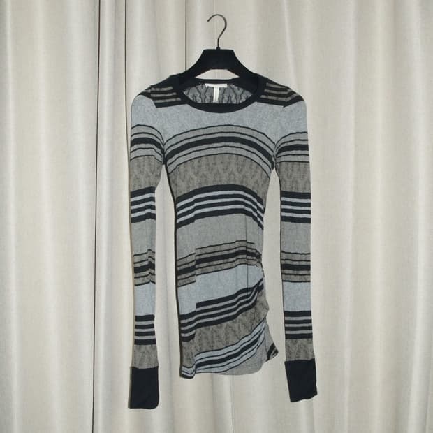 ÉTOILE Shirring Stripe Knit