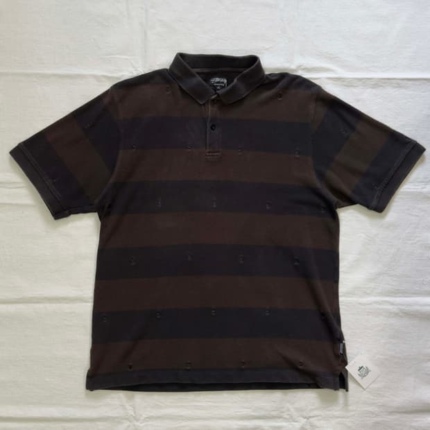 스투시 카라넥 반팔 티셔츠