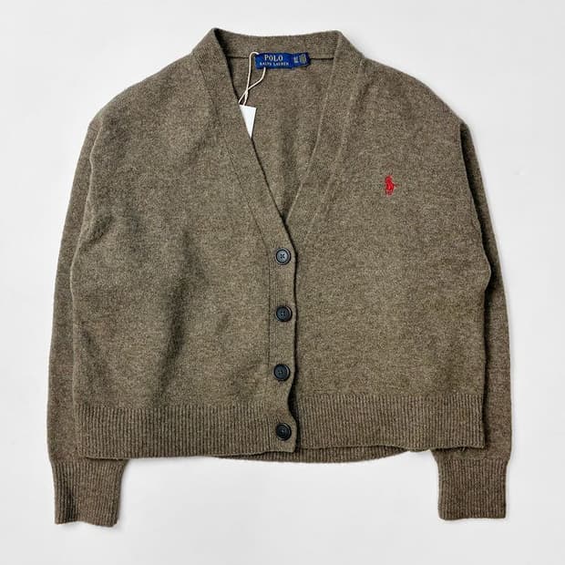 폴로 랄프로렌 크롭 오버 코튼 니트 가디건 PN5129
