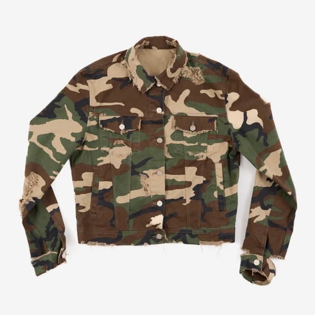 선데이오프클럽 카모 트러커 자켓