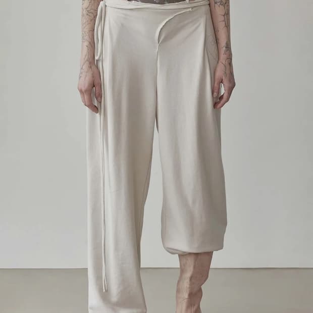 스컬프터 Wrap Sweatpants Dirty White