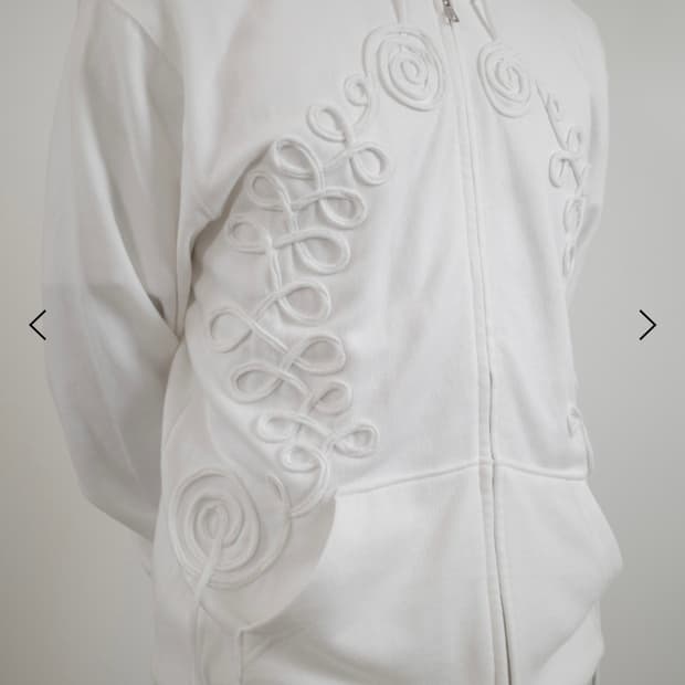 더즌매러 Long String Hoodie (White) L