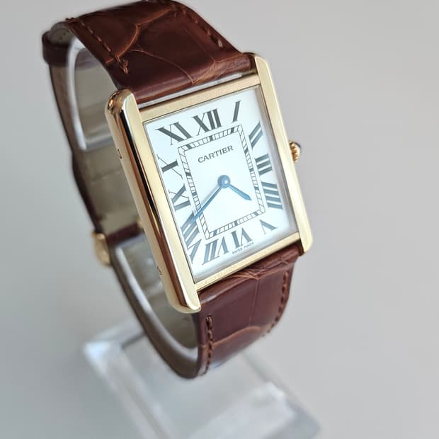 까르띠에 탱크 솔로 18k  옐로우골드 라지모델