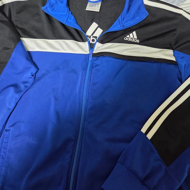 아디다스 스포츠깔 트랙탑져지