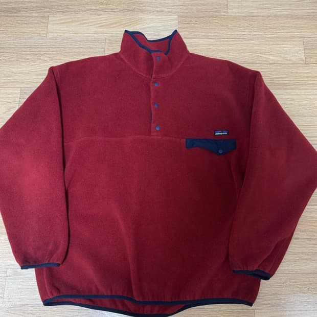 파타고니아 신칠라 다크 레드 네이비 xl