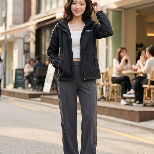 NEPA 네파 블랙 바람막이 자켓