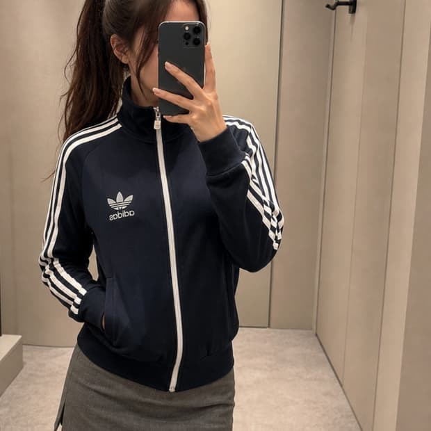 아디다스 유로파 져지 블랙 삼선 화이트 트랙탑 90