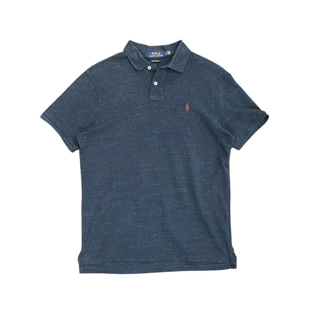 Polo Ralph Lauren 베이직 레드 자수 반팔 티셔츠