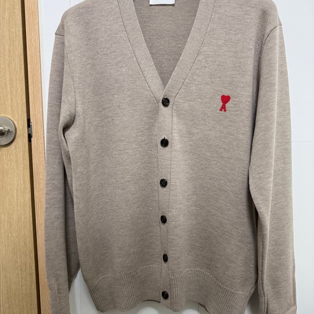 아미 스몰 하트가디건 베이지 XLL