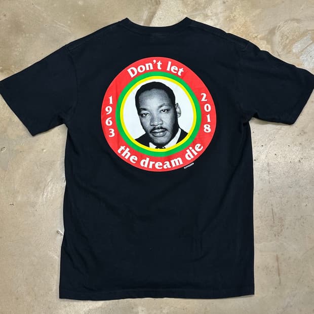 🫶🏻 슈프림 18S/S 마틴 루터 킹 드림 Black 반팔티 🫶🏻