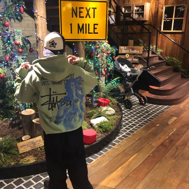 스투시 말차 후드집업