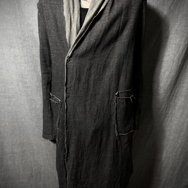 Poeme Bohemien Reversible Linen Coat 