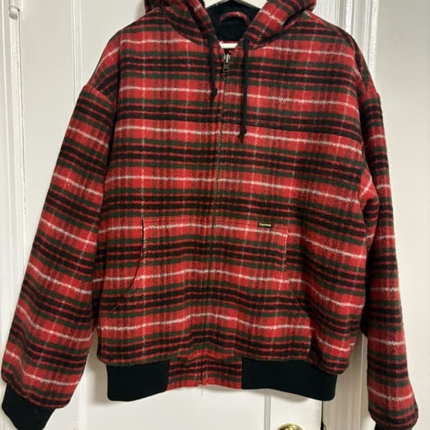 [M] 슈프림 울 플레이드 워크자켓