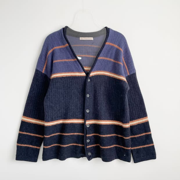 F2 시슬리(Sisley) 90's 패턴 니트 빈티지 가디건 L사이즈