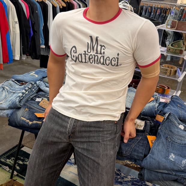 디스퀘어드2 프린팅 링거 반팔 티셔츠 (L)