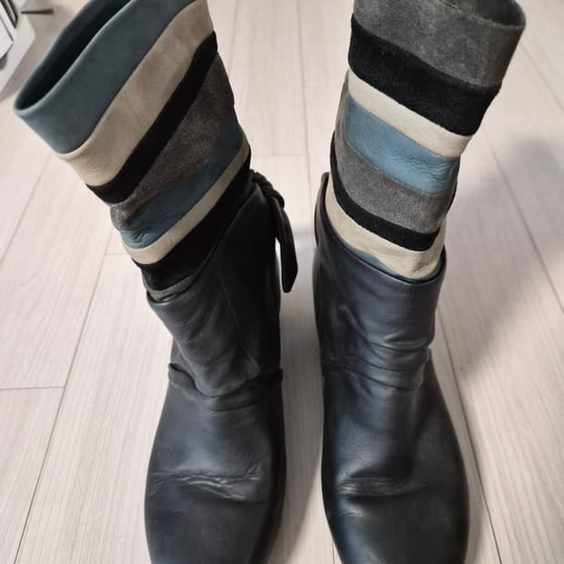 캠퍼(Camper)멀티 스트라이프 리본부츠