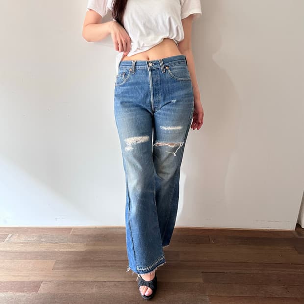 리바이스 levi's 리메이크 데님 청바지