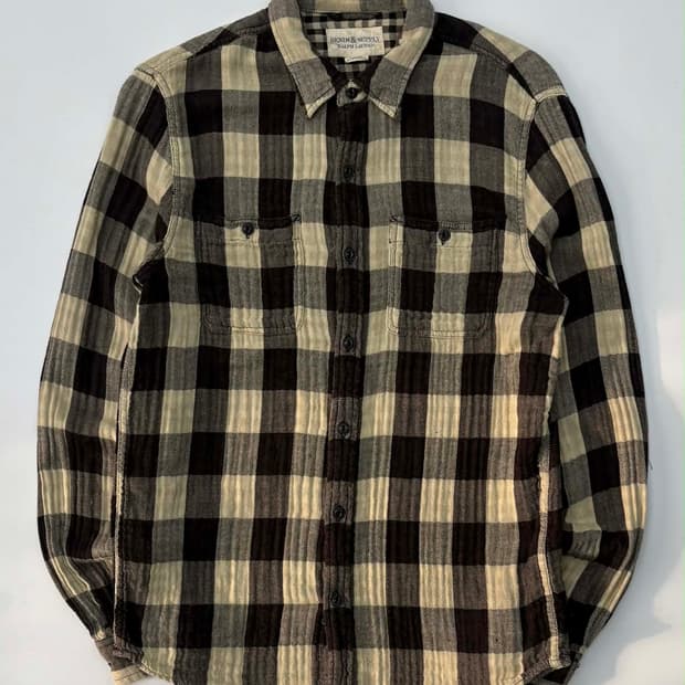 [M] 랄프로렌 데님앤서플라이 폴란넬 체크 웨스턴 셔츠