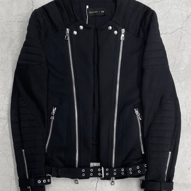 발망 x H&M 호스핀 멀티 지퍼 자켓