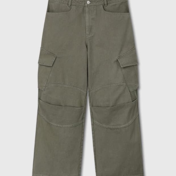 다이브인 X 무민서 [2] 워시드 베른 카고 팬츠(카키)