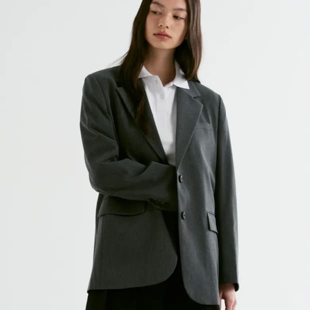 무신사 스탠다드 우먼즈 오버사이즈 블레이저 S (1회착용)