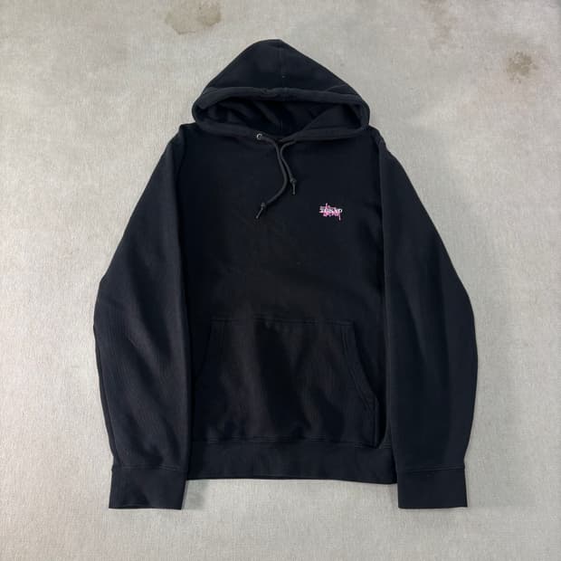 100 스투시 도쿄 스펠아웃 후드티