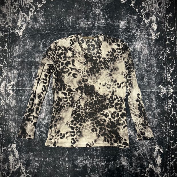 Vkei Mode Leopard Design Long Sleeve