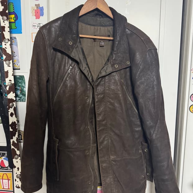 브라운 가죽 자켓 판매