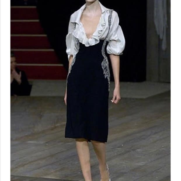 Alexander McQueen 알렉산더 맥퀸 비즈 피나포어 원피스 