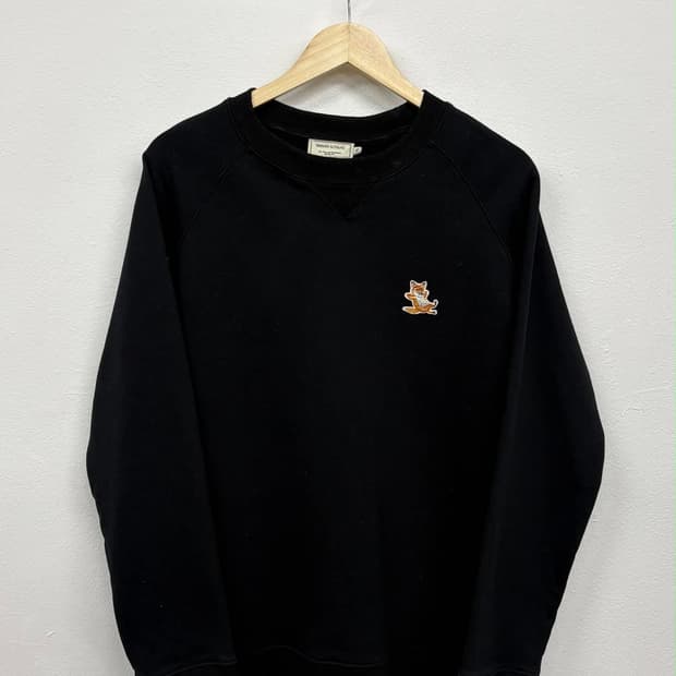 [XL] 메종 키츠네 칠렉스 폭스 패치 맨투맨 스웻 셔츠