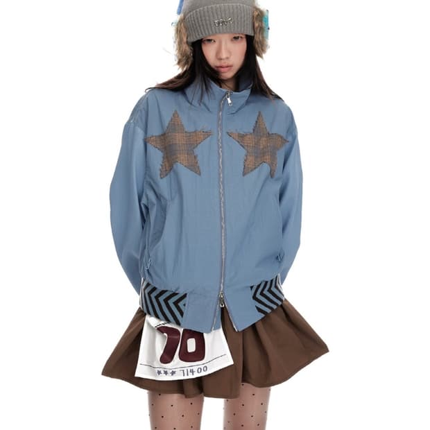 Jikoo Star Fairy Tale 더블 지퍼 자켓 L (얇)