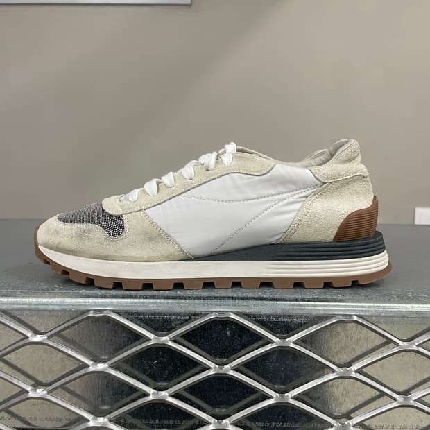 브루넬로 쿠치넬리 레이스업 스니커즈 38