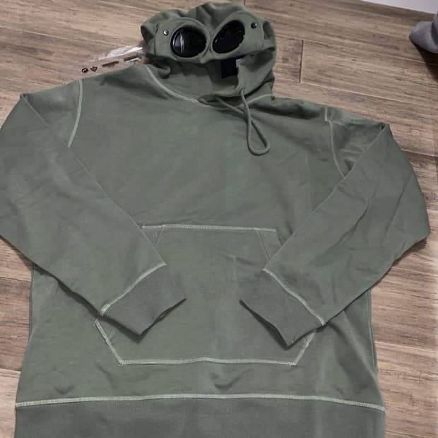 cp컴퍼니 고글 후드티 그린 XL