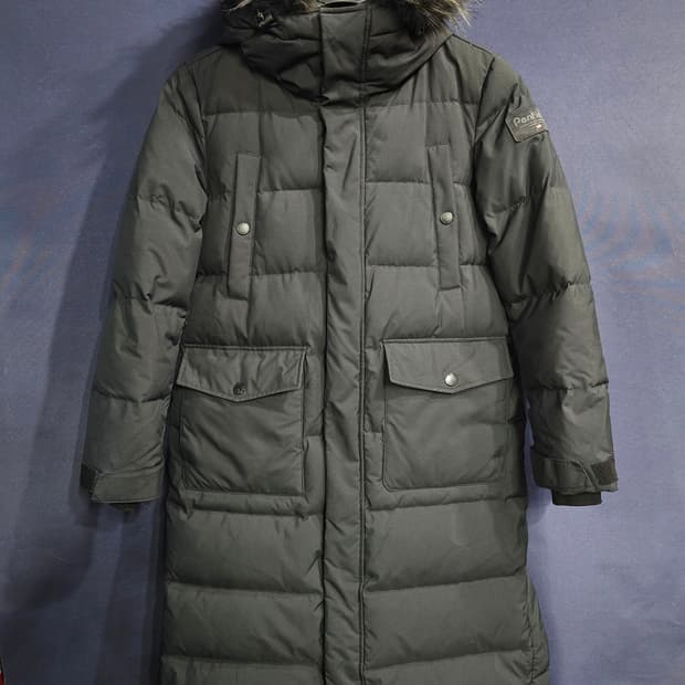 펜필드 블랙컬러 남성 95 구스다운 롱패딩 