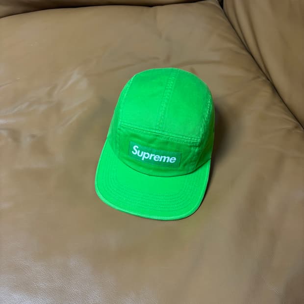 Supreme 슈프림 워시드 그린 캠프캡 모자 (Washed Green)